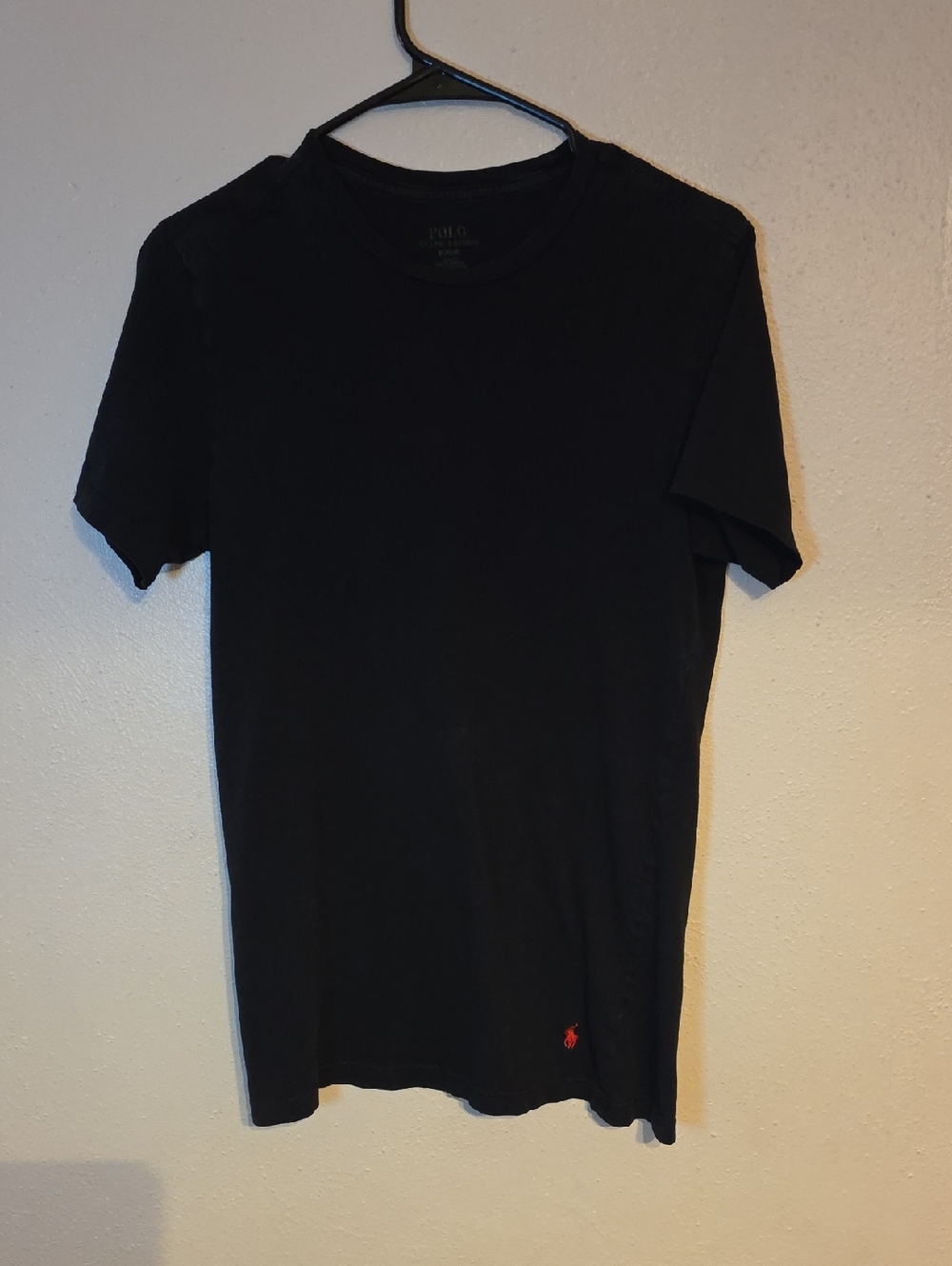 Polo by Ralph Lauren Black Short Sleeve Crewneck Tee with Red Pony